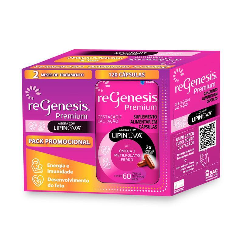 Suplemento Alimentar Regenesis Premium Lipinova 120 Cápsulas Gelatinosas Moles em Oferta na Shopee