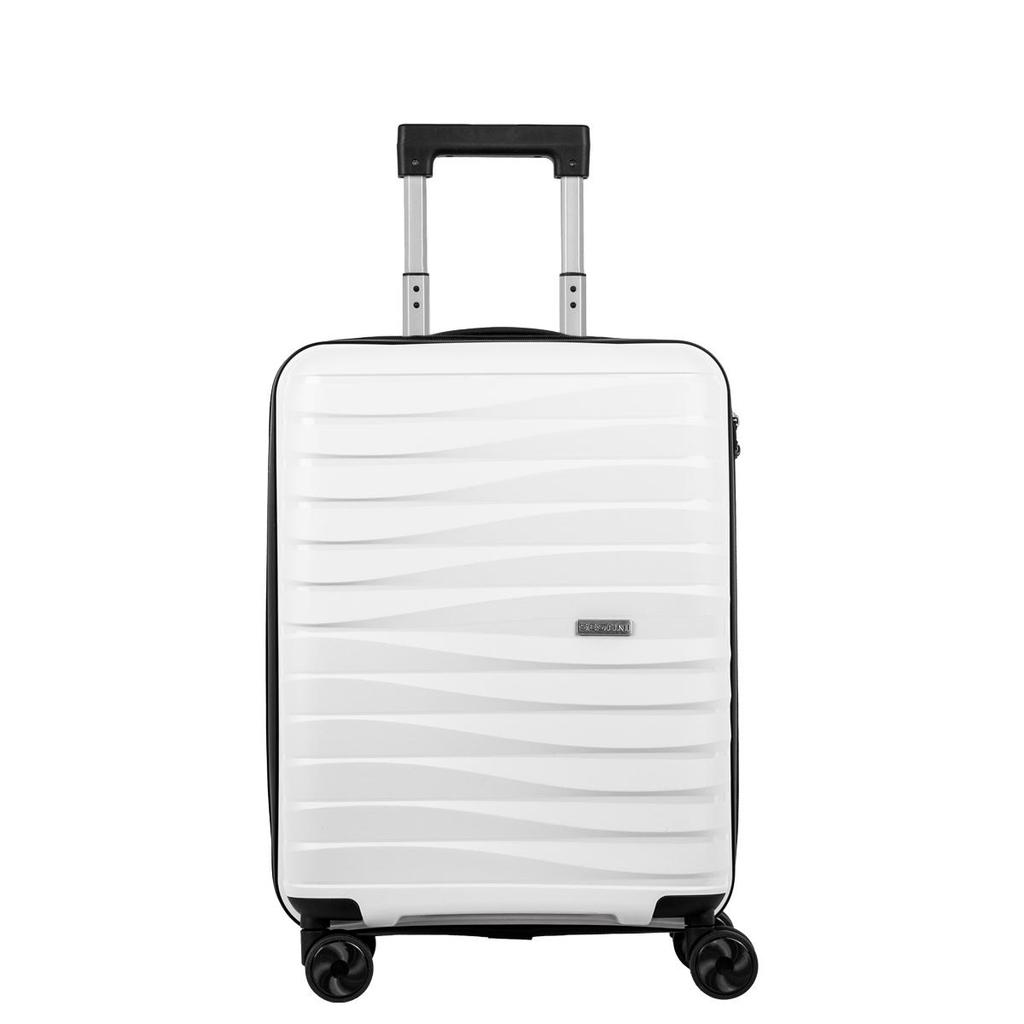 Mala de Viagem Bordo com Rodas 360° PP Essencial - Branco em Oferta na Shopee