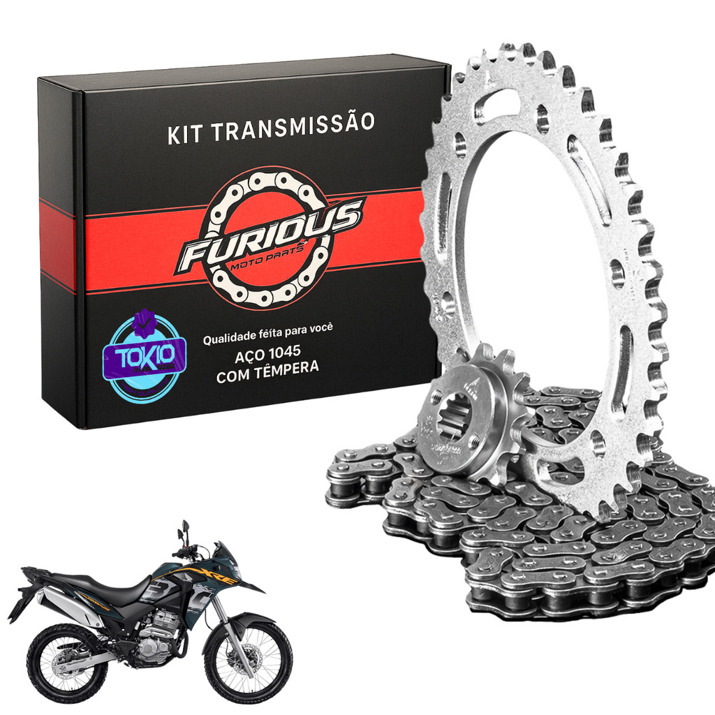 KIT RELACAO XRE 300 2009 A 2023 HONDA TRANSMISSÃO ABS RALLY em Oferta na Shopee