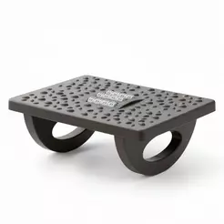 Gshield Apoio Descanso Ergonômico Office Armor para os Pés com Movimento Balanço 180° e Massageador Texturizado, Preto