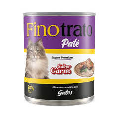 FINOTRATO PATE GATOS CARNE  280 G