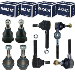 Kit 4 Pivo + 4 Terminal Direçao Fusca Brasilia