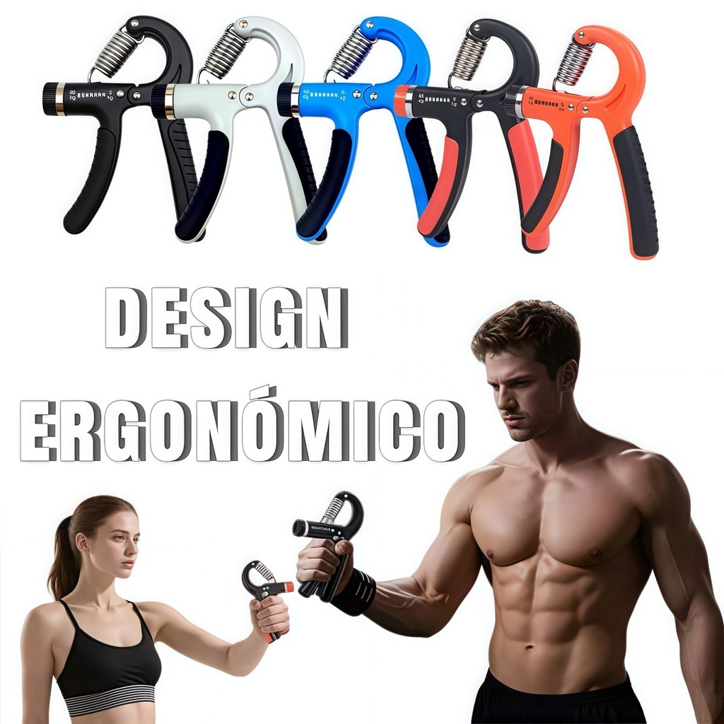 Hand Grip Flexor De Punho Exercício Para Mãos Ajustável Mola Treinar Antebraço 5~60kg