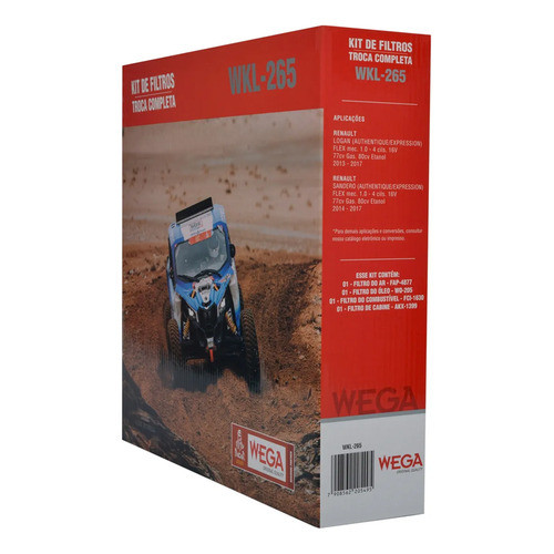 Detalhes do Kit Filtros Sandero 1.0 16v 2014 2015 2016 2017
