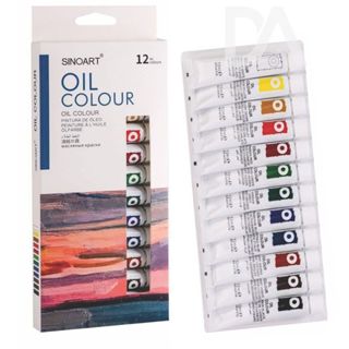 Kit Tinta A Óleo para telas estojo  sINOART em Oferta na Shopee