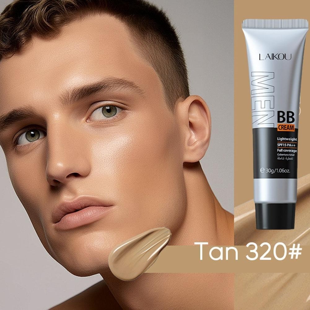 Creme De Maquiagem Masculino Corretivo Hidratante BB À Prova De Suor 50g E D'água D4N1