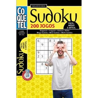 Coquetel | Sudoku 231 | 200 Jogos: Níveis Fácil, Médio e Difícil em Oferta na Shopee