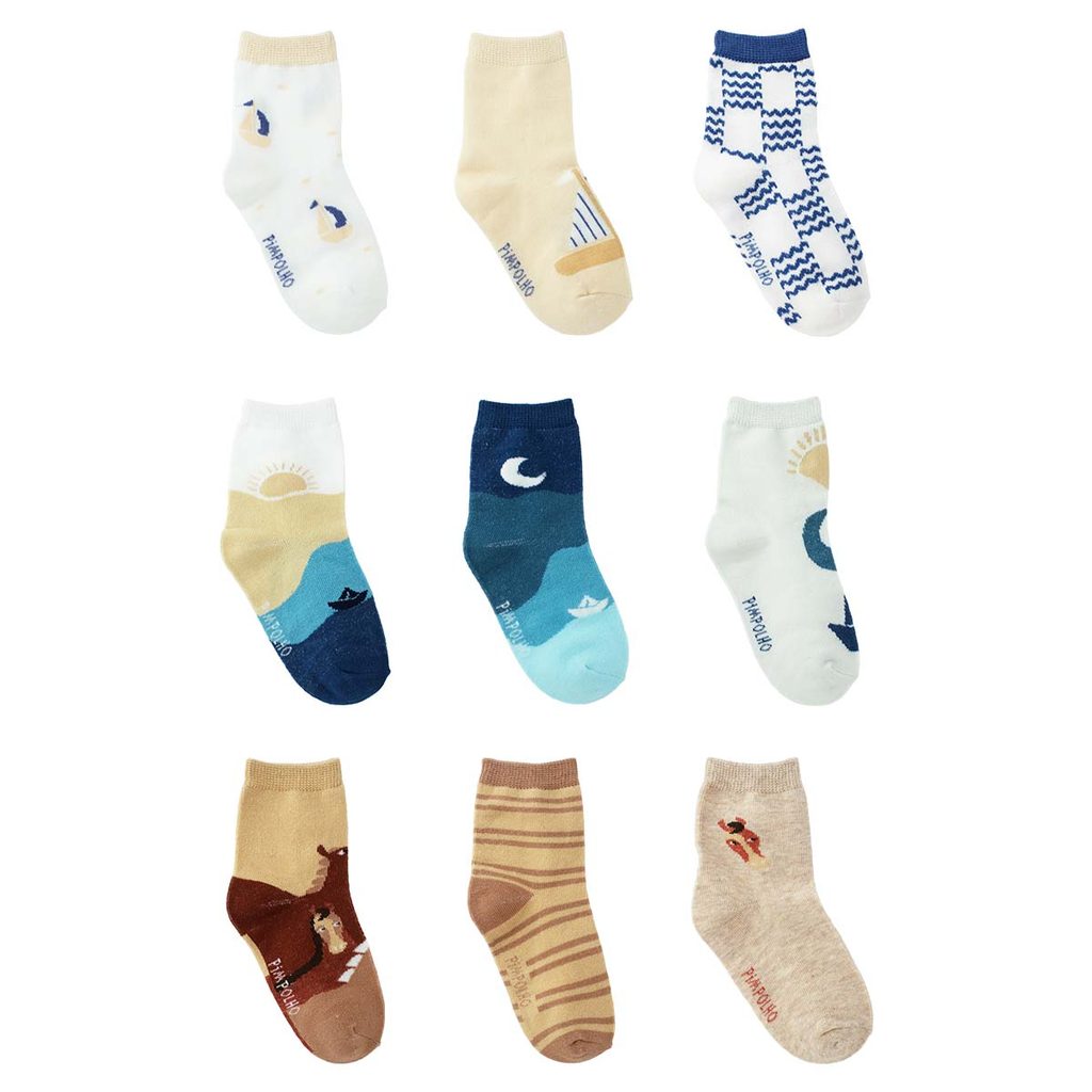 Kit Conjunto Meia Colorida Com 3 Pares 26 A 30 Infantil Masculino Bebê Algodão - Pimpolho