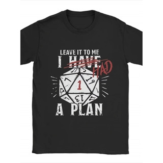 Camiseta Masculina d20 Dice RPG I Have a Plan D&D Design d4 d6 d8 d10 Estilosa Confortável Divertida Geek em Oferta na Shopee