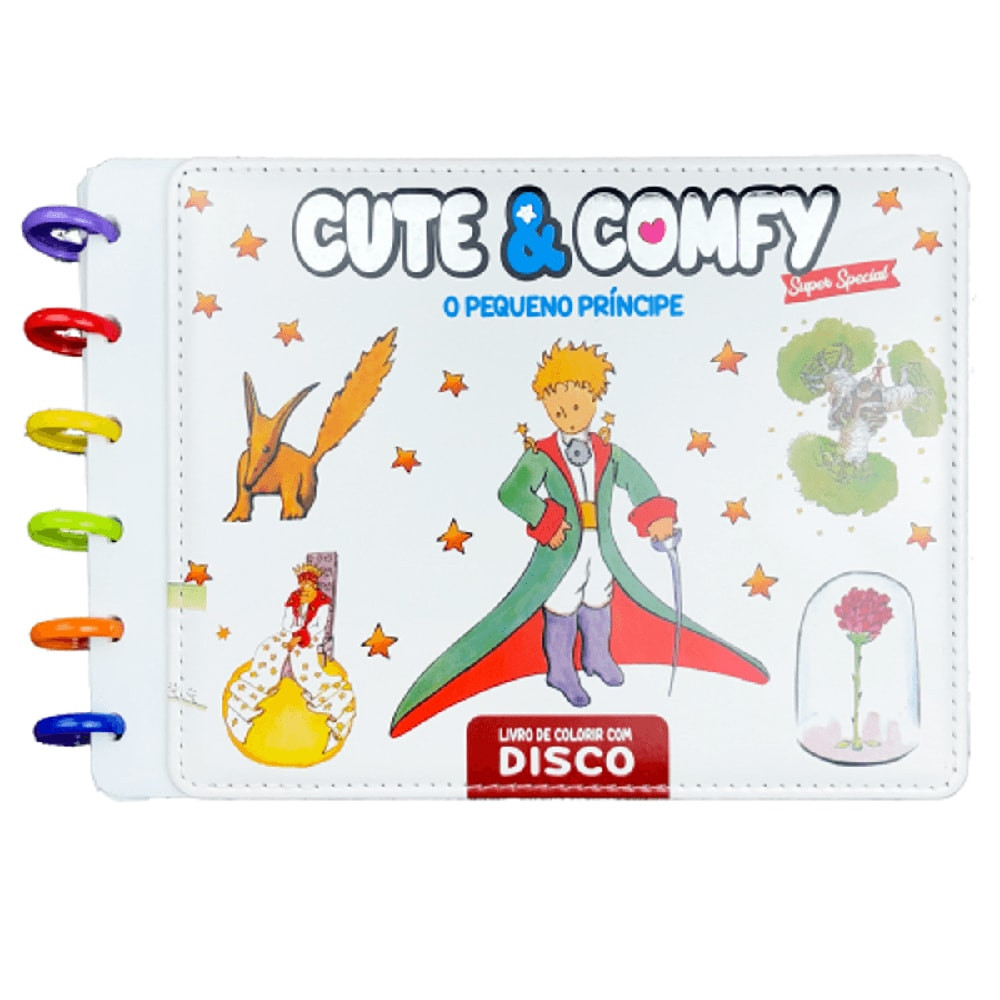 Livro Cute e Comfy O Pequeno Príncipe | Livro de Colorir com Disco | Edição 09