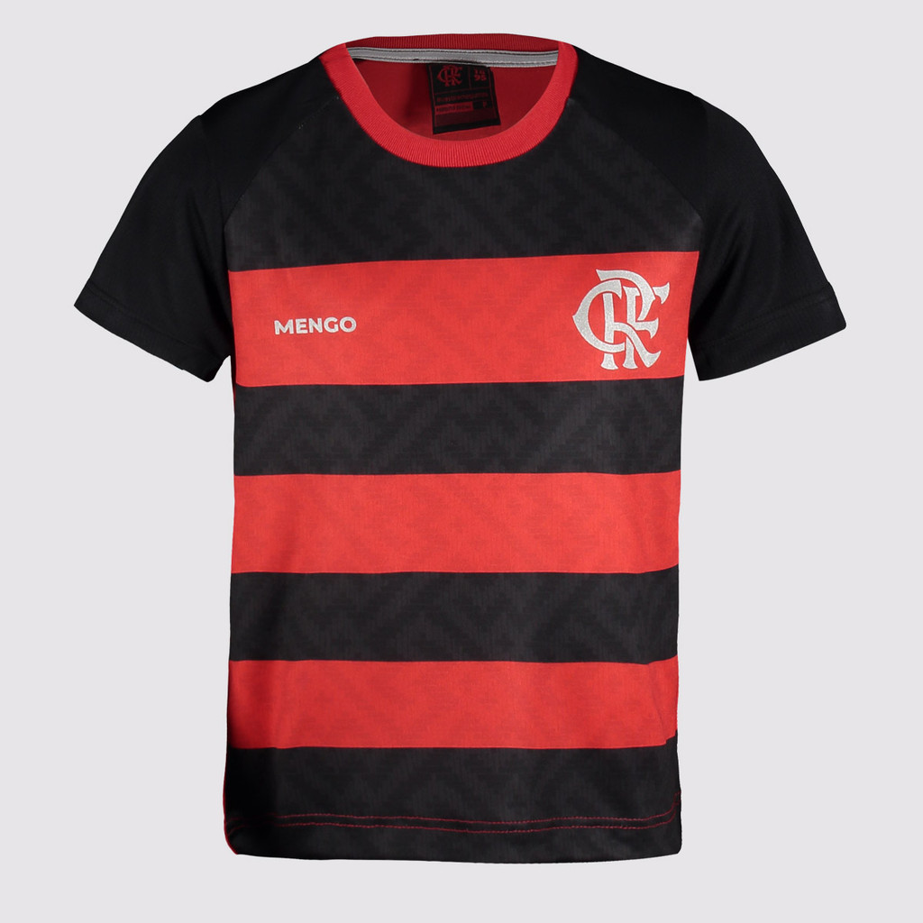 Camisa Flamengo Principia Juvenil Preta e Vermelha em Oferta na Shopee