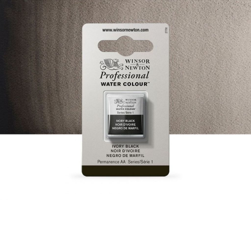 Aquarela Pastilha Profissional Winsor & Newton 331 Ivory Black S1 0101331