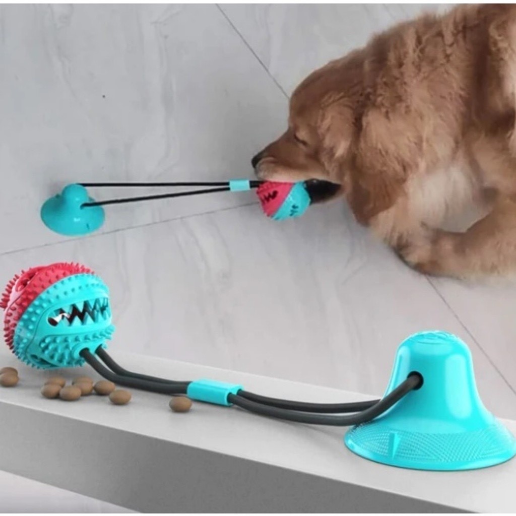 Bola de Brinquedo Para Cachorro Interativa Molar Slow Food com Vazamento para Cachorro Golden Retriever e Labrador