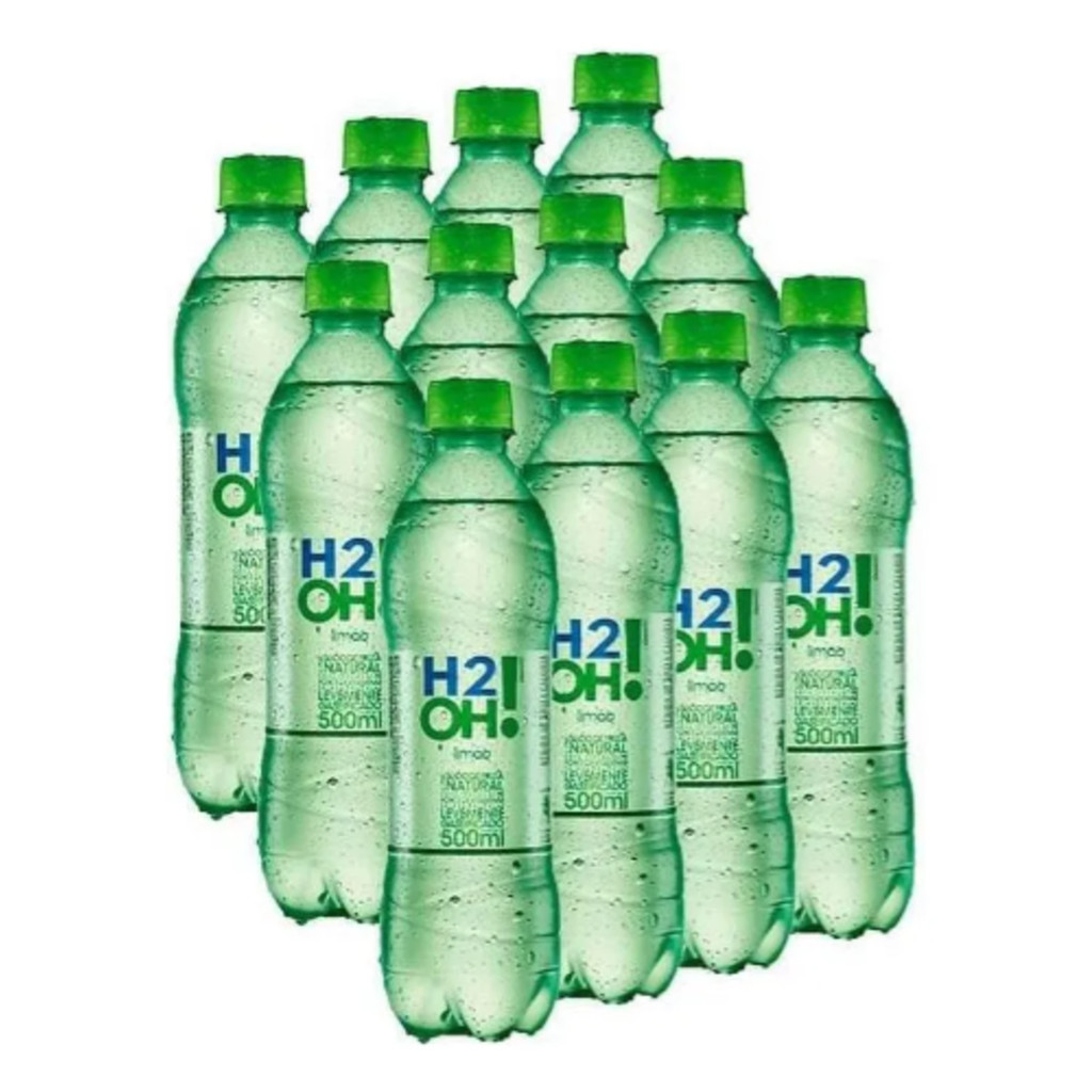 REFRIGERANTE H2O LIMAO 500ML PACK 12 UNIDADES em Oferta na Shopee