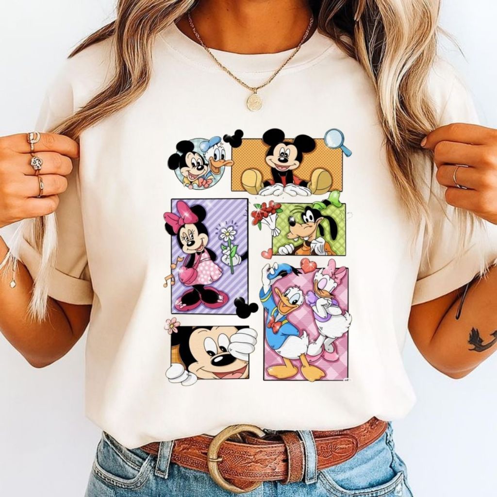 Camiseta Blusa Camisa Feminina Estampada desenho mikei e manie