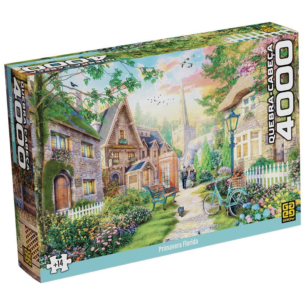 Quebra-Cabeça 4000 peças Primavera Florida em Oferta na Shopee