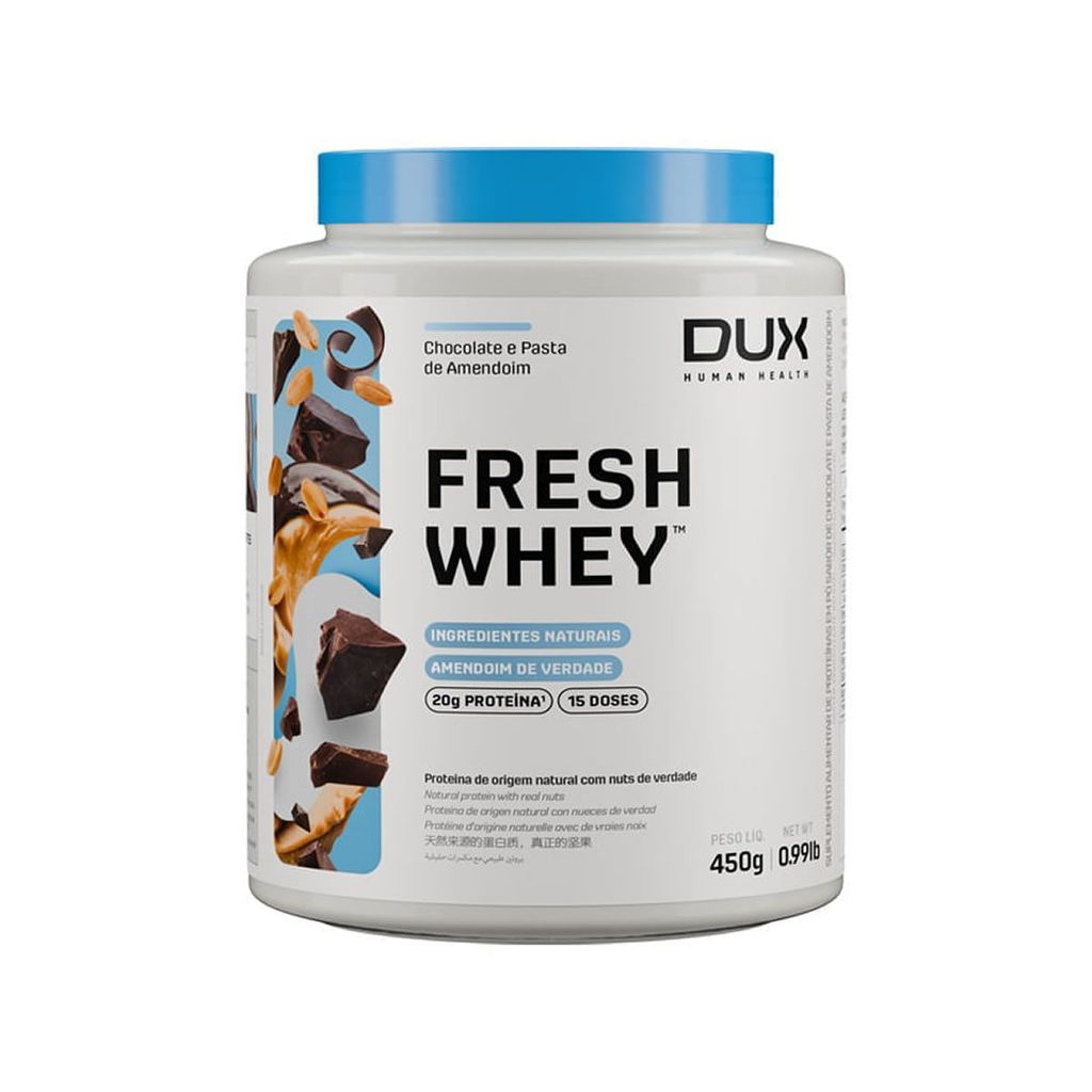 Fresh Whey - 450g Chocolate e Pasta de Amendoim - Dux Nutrition em Oferta na Shopee