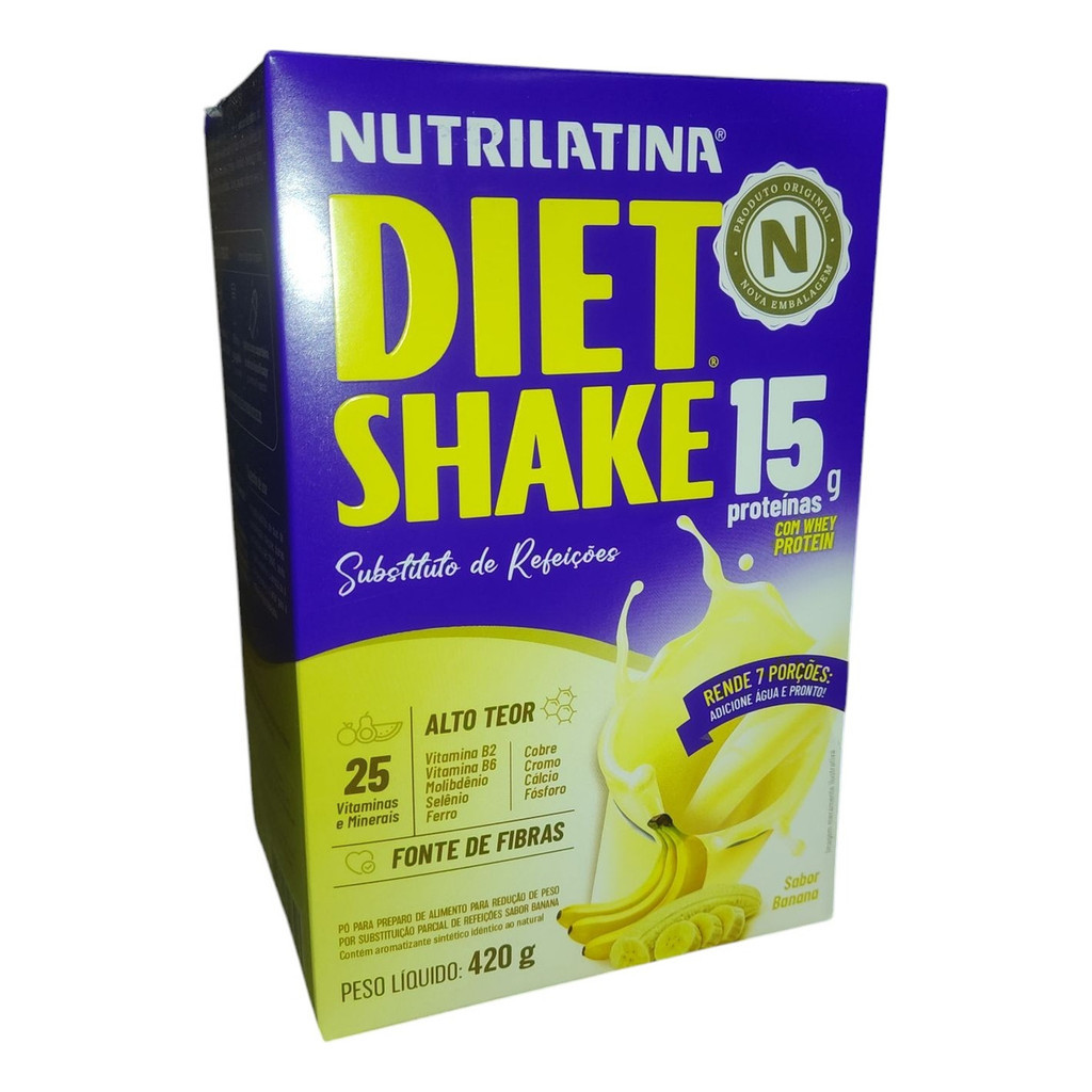 Nutrilatina Shake Emagrecedor Diet 400g Banana