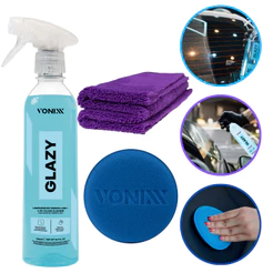 Kit Limpa Vidros Glazy C/Pano e Aplicador Vonixx