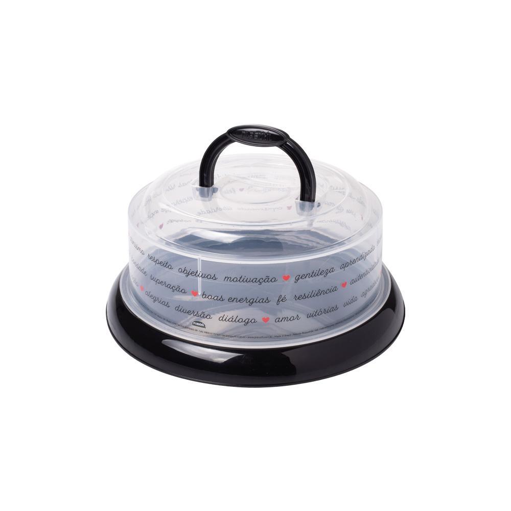 Queijeira Fechamento Rosca com Alça Plástico Preta Palavras Plasútil em Oferta na Shopee