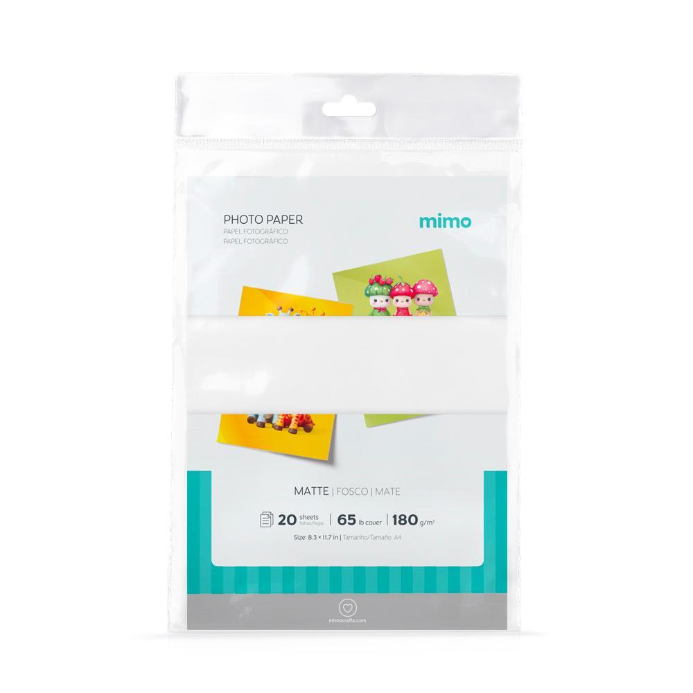 Papel Fotográfico Fosco Mimo - 180 gr - A4 - 20 unds em Oferta na Shopee