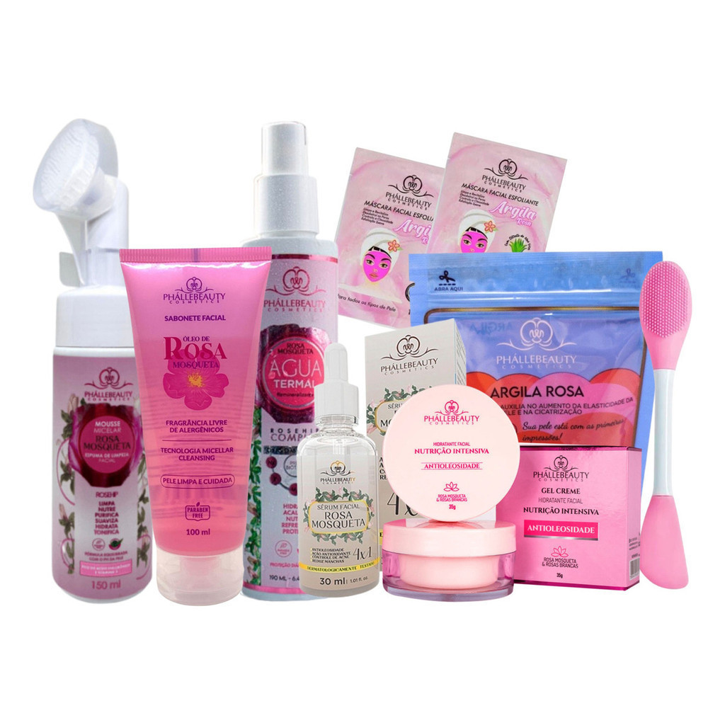 Kit Skincare Rosa Mosqueta Presente Amiga Namorada Esposa