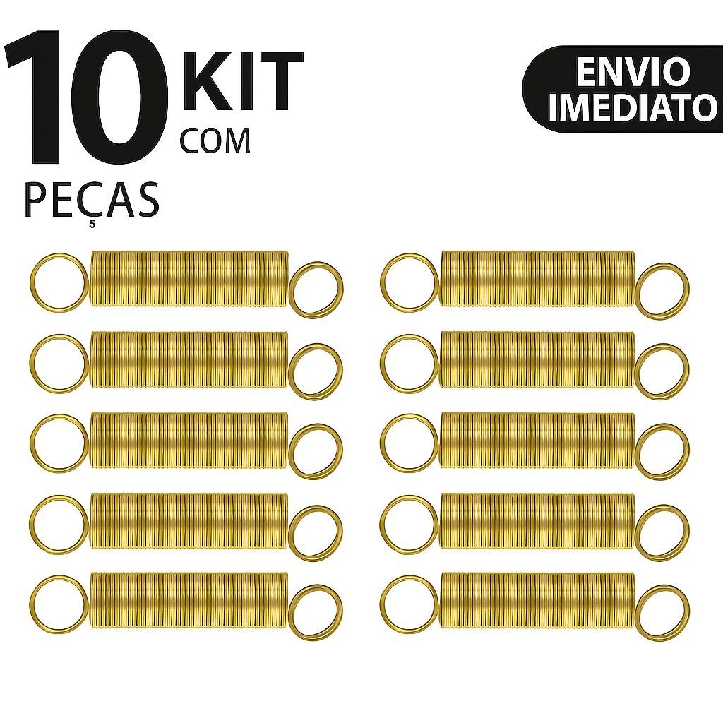 Kit 10 Molas Vara De Suspensão Lavadora Electrolux 6 A 15kg - Maquina De Lavar Ou Kit 4 Molas
