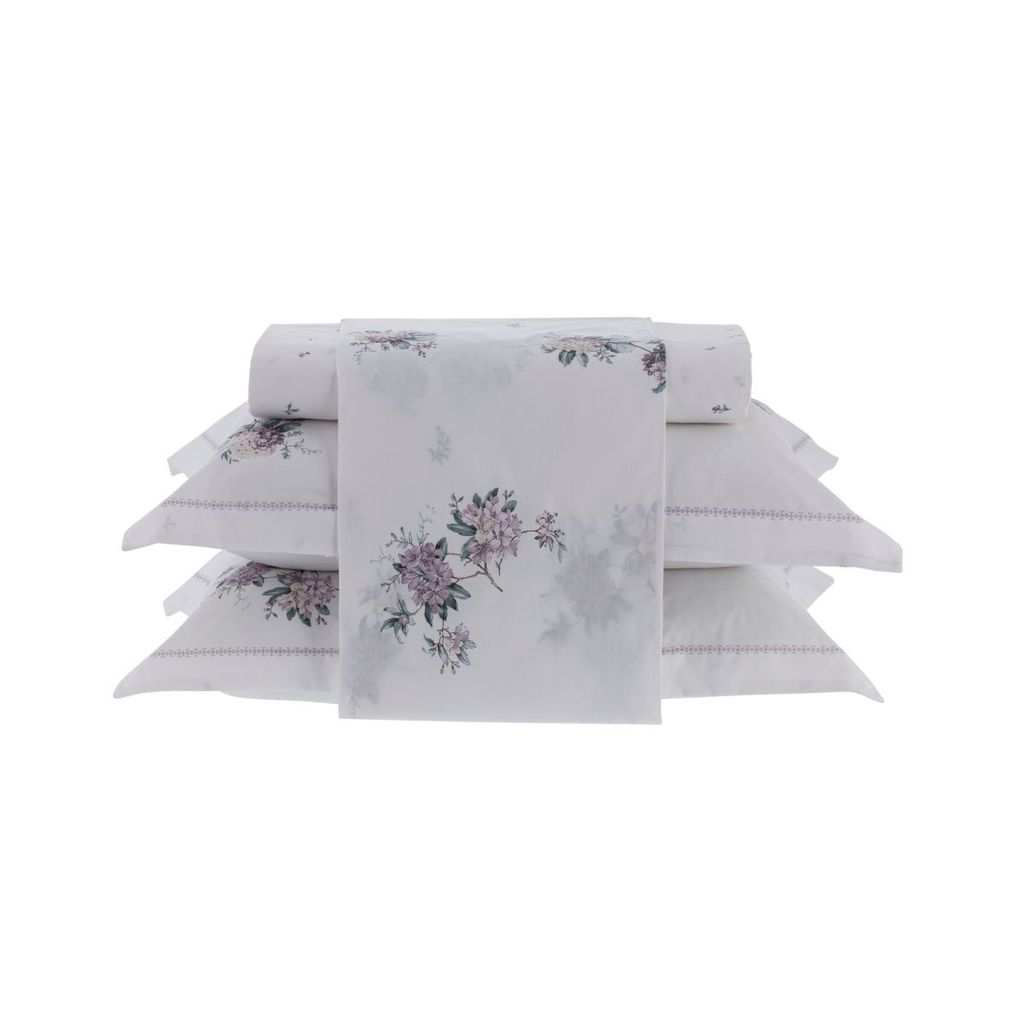 Jogo De Cama 200 Fios Vida Bela Kacyumara Avy em Oferta na Shopee