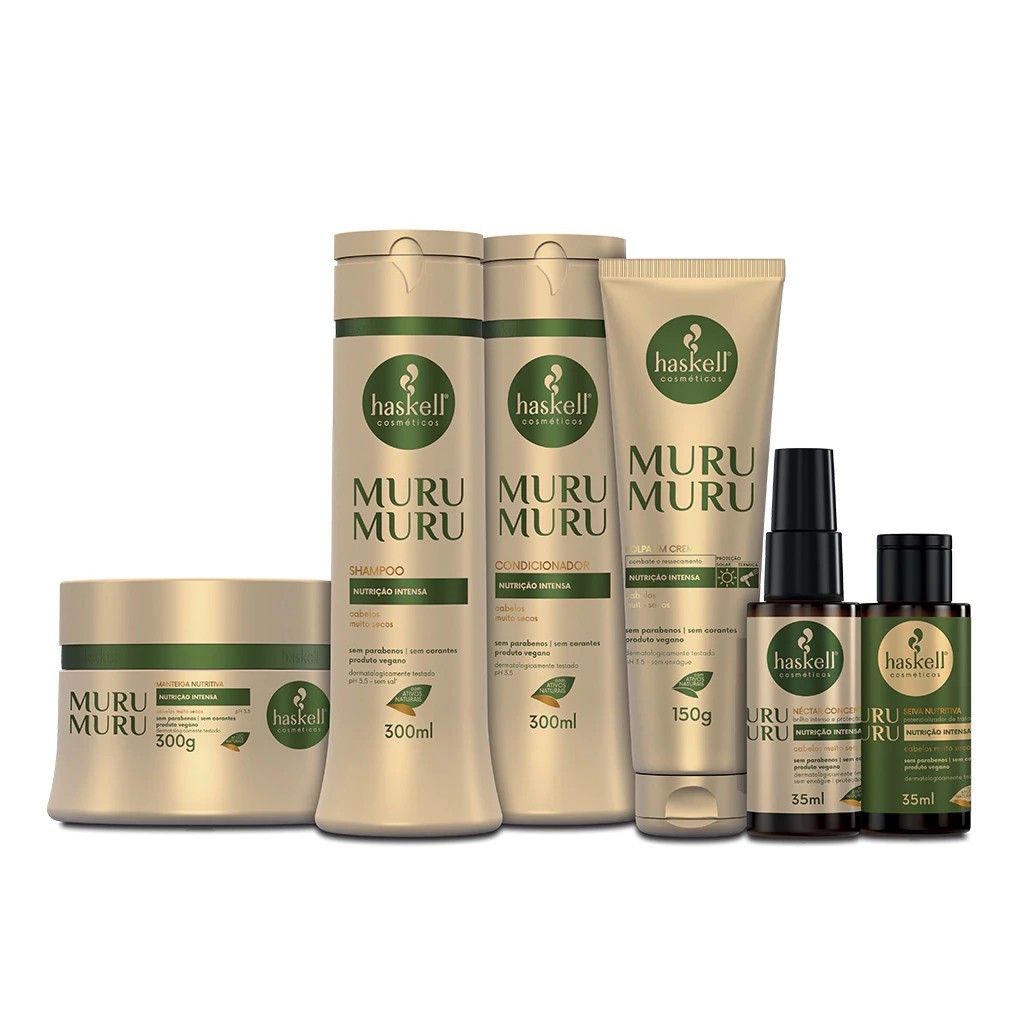 Kit Murumuru Nutrição Intensa 300gr Haskell | 6 itens