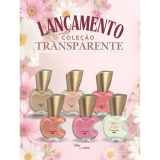 MISS ARTISTIC - Coleção Transparentes 6 Esmaltes FREE - Escolha os Seus ! Translúcidos e Delicados em Oferta na Shopee