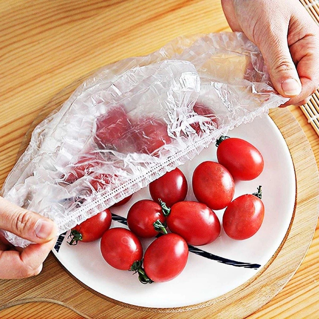 Imagem Kit 500,300,100 Tampa De Plástico Descartável Para Alimento Geladeira JH