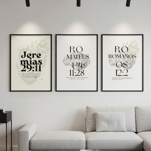 Quadros Decorativos Religioso Jeremias Mateus Romano Biblicas Para Sala Quarto Hall - 120x60