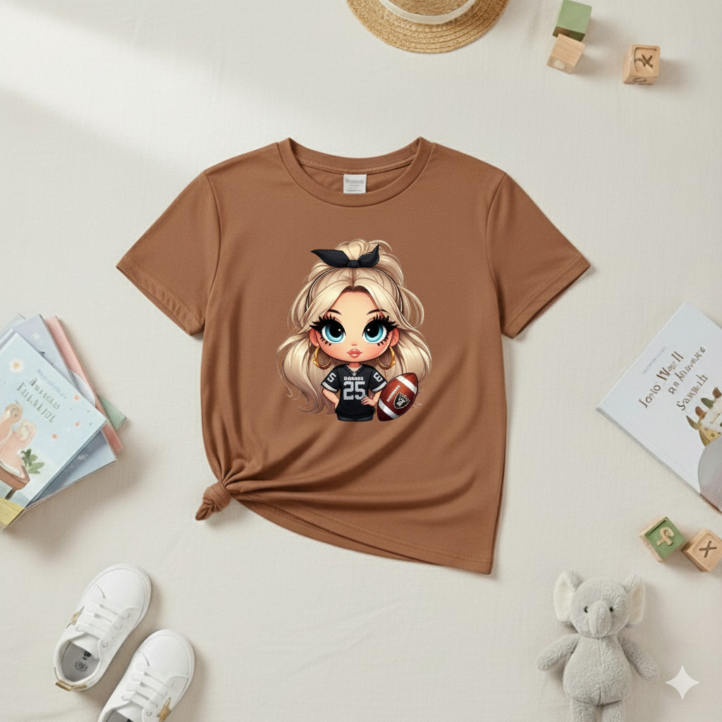 Camiseta Infantil Feminina Estampa Moderna Confortável e Estilosa