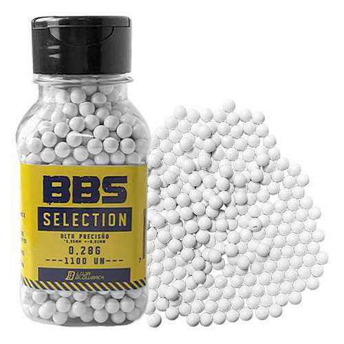 Bbs Bolinha Munição Airsoft 6mm 0,28g 1100 Unidades Blowback em Oferta na Shopee
