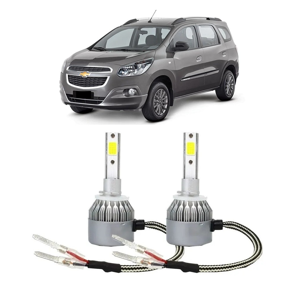 Par Lampada Super LED Farol de Milha Spin 2012 2013 2014 2015 2016 2017 2018 6000k H27