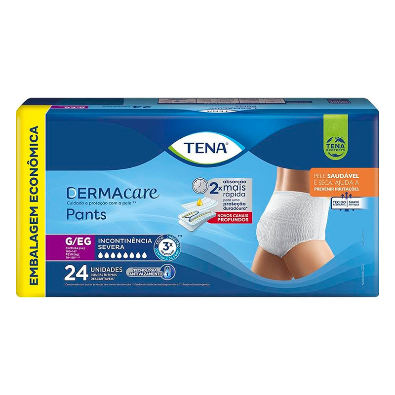 Roupa Intima Tena Dermacare Pants Ultra G/EG - 16 unidades