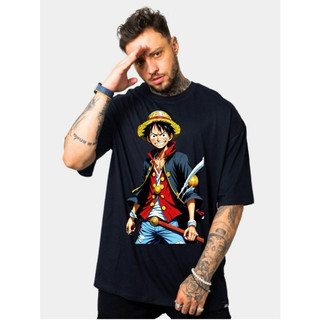 Camisa masculina Lufi anime 100% algodão estampa em DTF