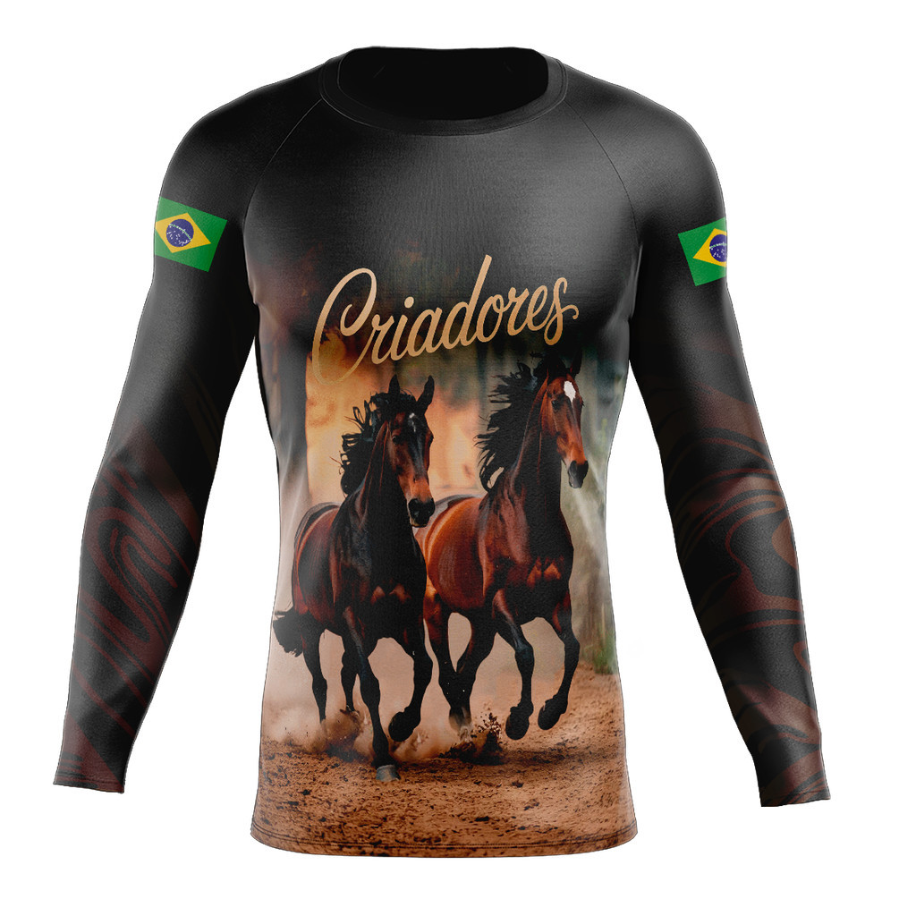 Camisa agro com Proteção UV - Modelo AGRO64 criadores de cavalo de raça, cavalgada, comitiva.