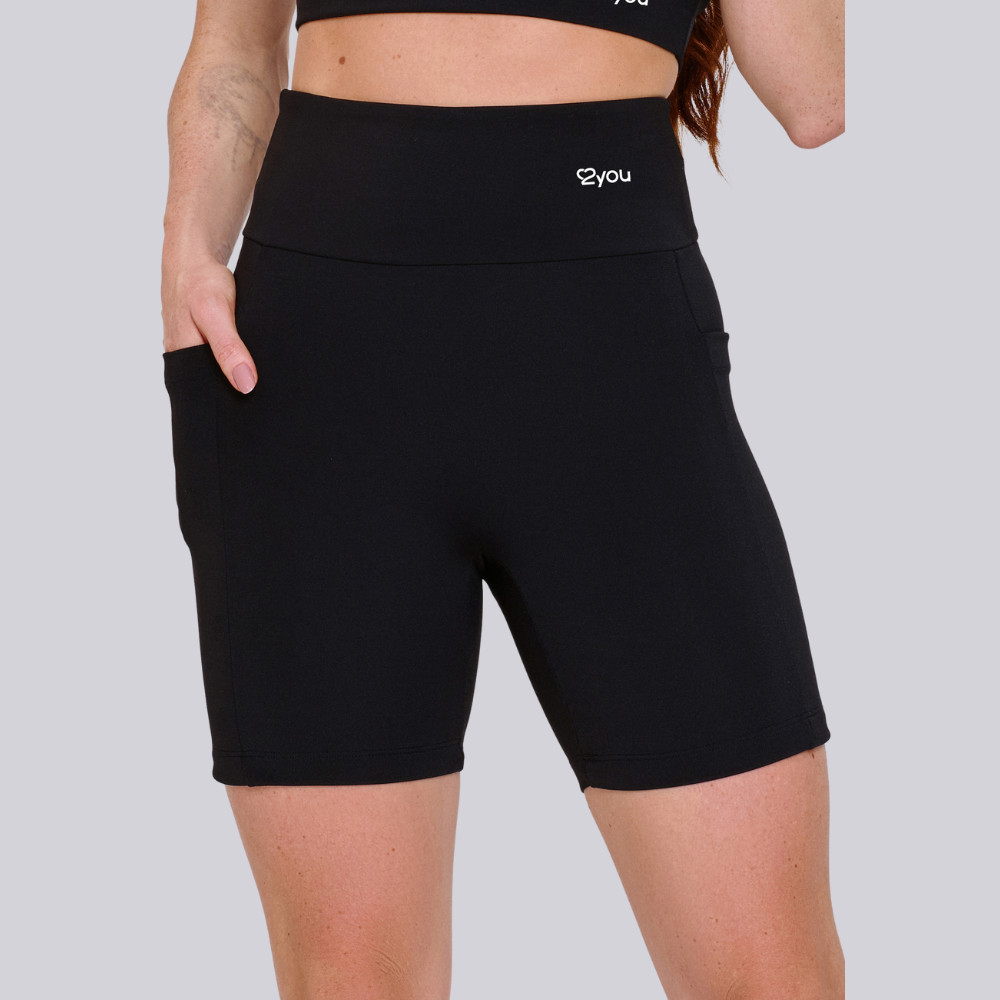 Short Academia Feminino Sem Costura Cós Alto Fitness Fio Duplo Zero Transparência Treino Corrida