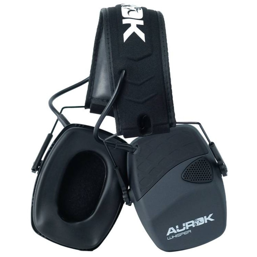Abafador Auricular Eletrônico Para Tiro Esportivo Aurok Whisper 22 Decibéis