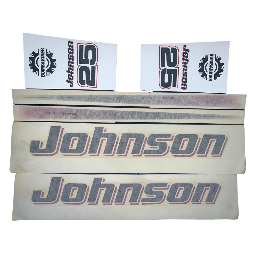 JOGO ADESIVO JOHNSON 25HP - ORIGINAL