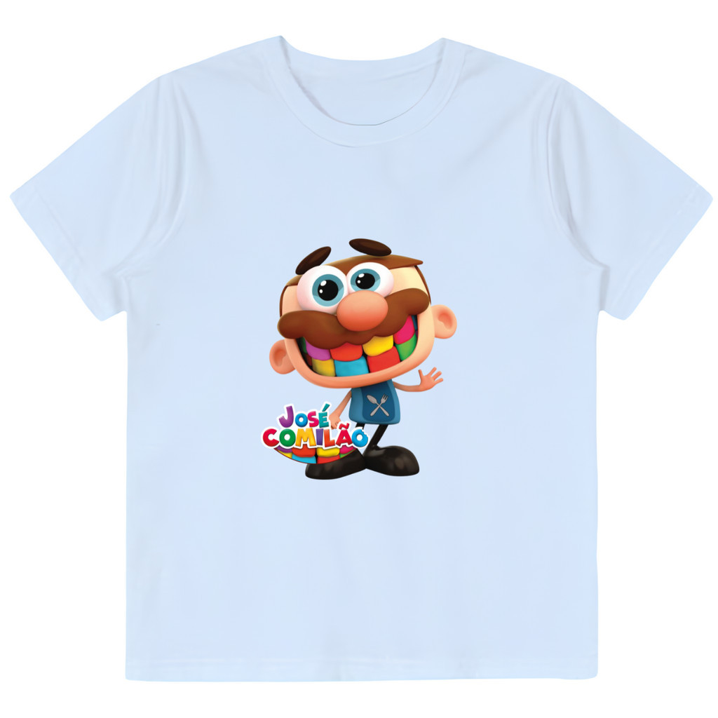 Camiseta Juvenil José Comilão Camisa Infantil Estampa Desenho Diversas Cores