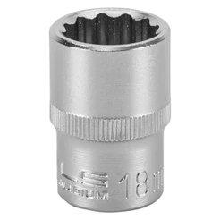 SOQUETE ESTRIADO 1/2POL CRV CLIPS PLASTICO 18MM 1PC // STELS