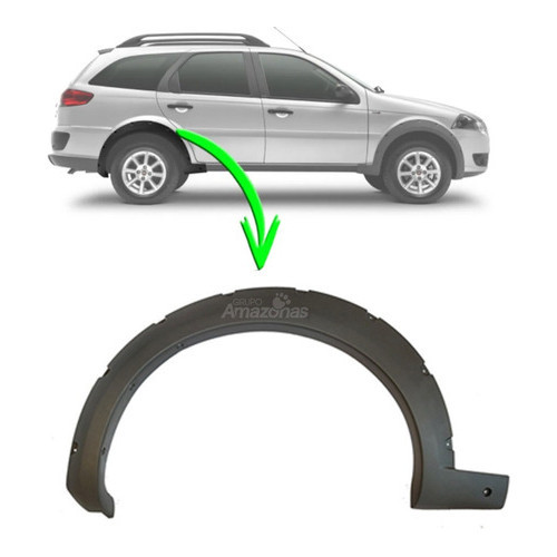 Moldura Paralama Traseiro Passageiro Fiat Palio Weekend Trek em Oferta na Shopee
