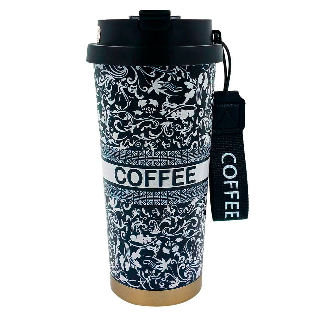 Copo Térmico Coffee em Aço Inox com Canudo 510ml