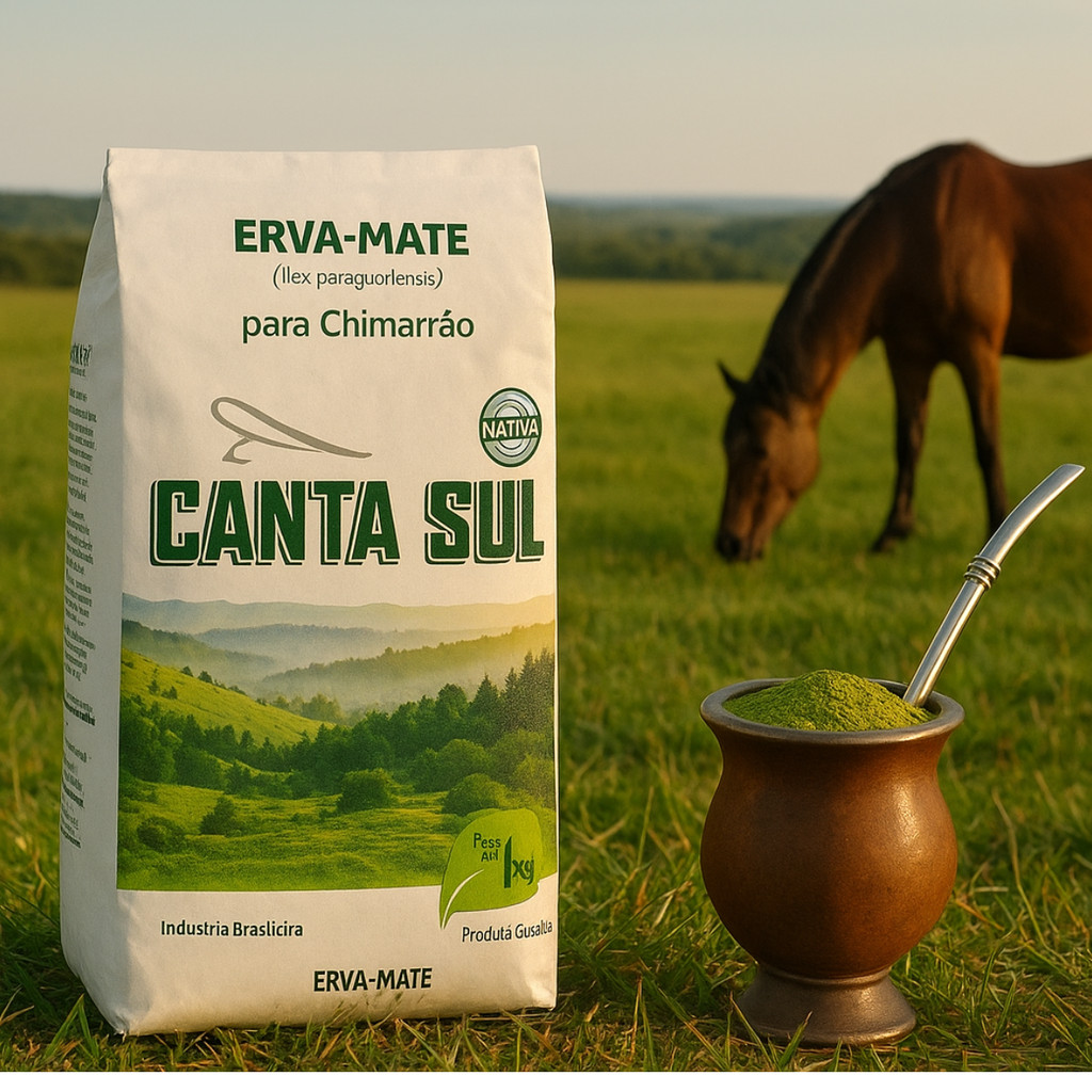 Kit 6 Pacotes De Erva Mate 1kg Tradicional Canta Sul