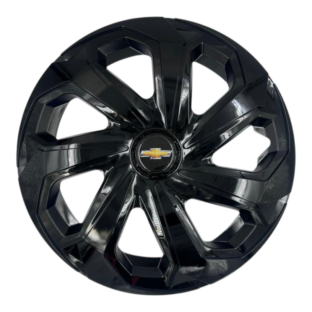 01 Calota Spider Black Universal Aro 14 Vw Gol Polo Voyage Saveiro Fox