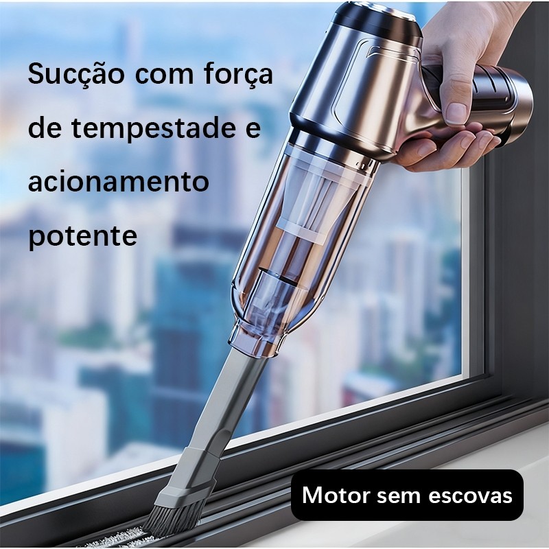 Mini Aspirador Pó Usb 3 Em 1 Portátil Para Carro Casa Limpeza Doméstica Multifuncional Recarregável