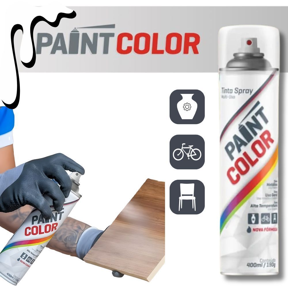 2 Verniz Spray PaintColor 250ml Artesanato Acabamento em Oferta na Shopee