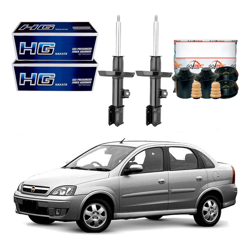 Kit Amortecedor Dianteiro, Corsa Novo Sedan 1.8 2002 A 2009 em Oferta na Shopee